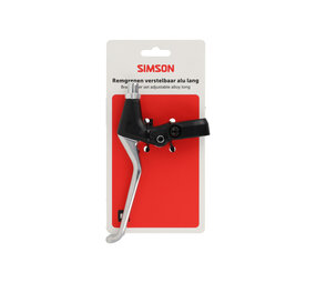 Simson remgreep set lang alu/zwart Simson remgreep set lang alu/zwart