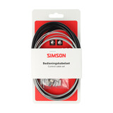 Simson remkabel Nexus RVS met stelbout + inbus zwart