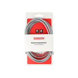 Simson remkabel set universeel 2 nippels RVS grijs Simson remkabel set universeel 2 nippels RVS grijs