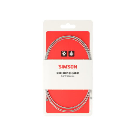 Simson schakel binnenkabel rvs 2.25m Simson schakel binnenkabel rvs 2.25m