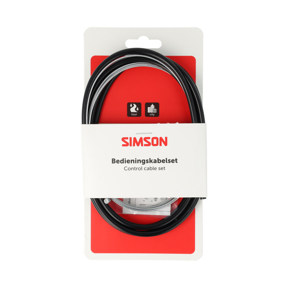 Simson schakel kabel uni SA / Gazelle zwart Simson schakel kabel uni SA / Gazelle zwart