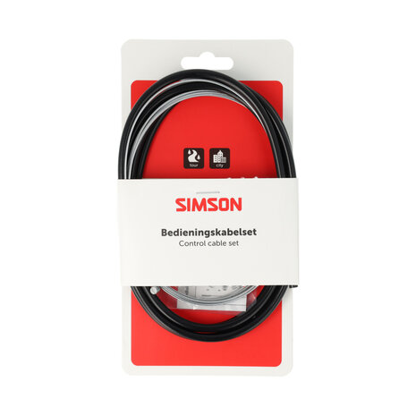 Simson schakel kabel uni SA / Gazelle zwart Simson schakel kabel uni SA / Gazelle zwart