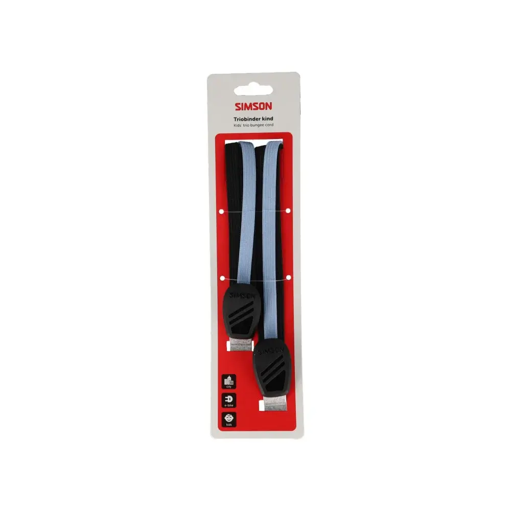 Simson triobinder 24 inch zwart/blauw Simson triobinder 24 inch zwart/blauw