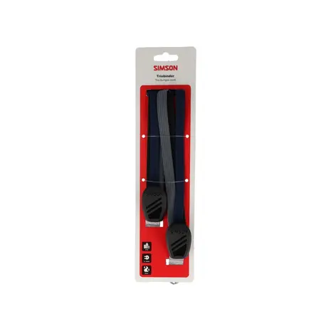 Simson triobinder 60cm zwart/blauw/antraciet Simson triobinder 60cm zwart/blauw/antraciet