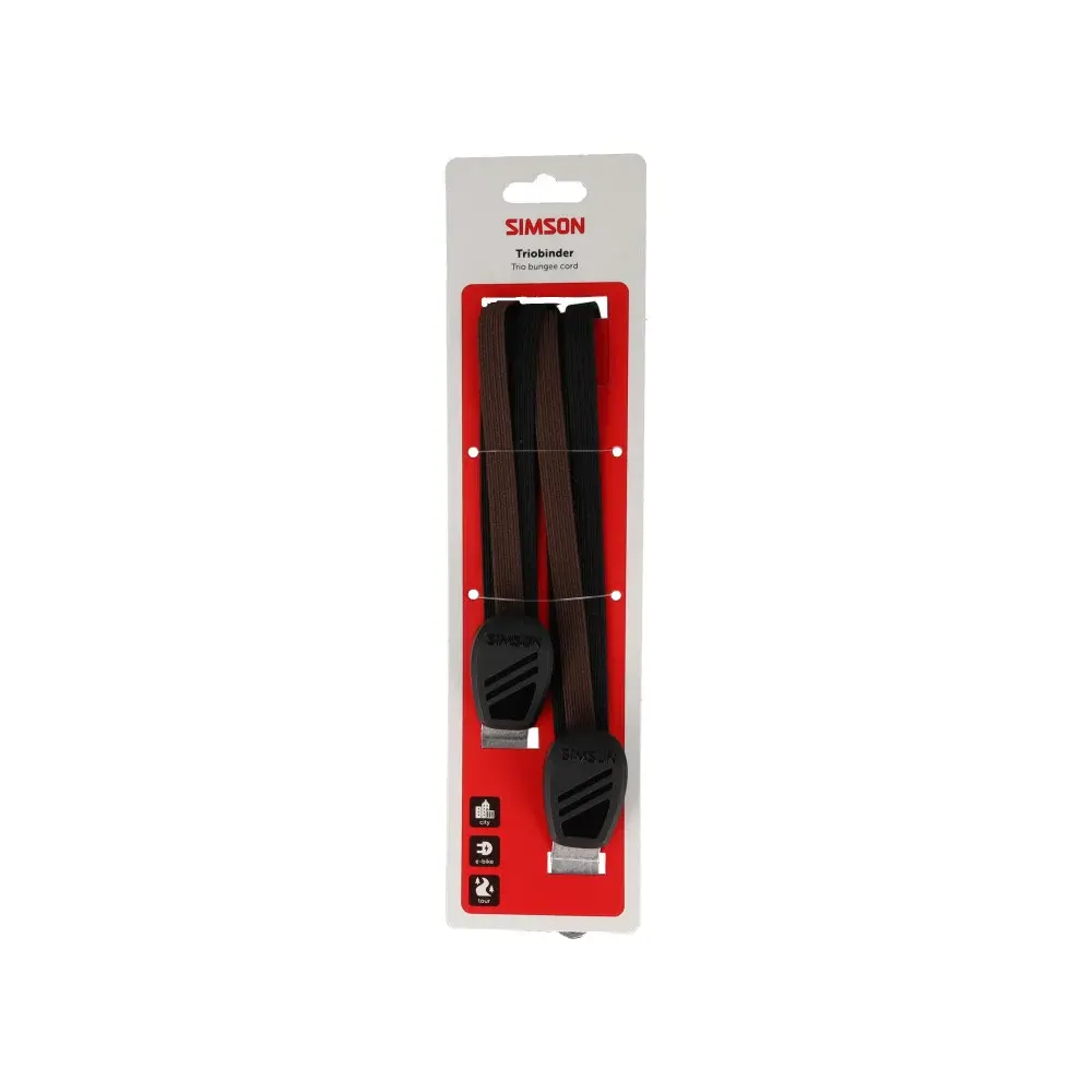 Simson triobinder 60cm zwart/bruin Simson triobinder 60cm zwart/bruin