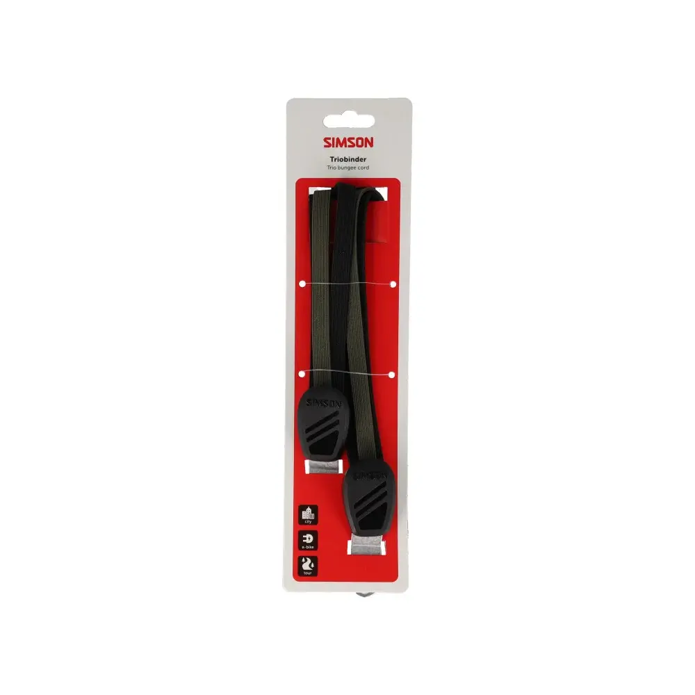 Simson triobinder 60cm zwart/groen Simson triobinder 60cm zwart/groen