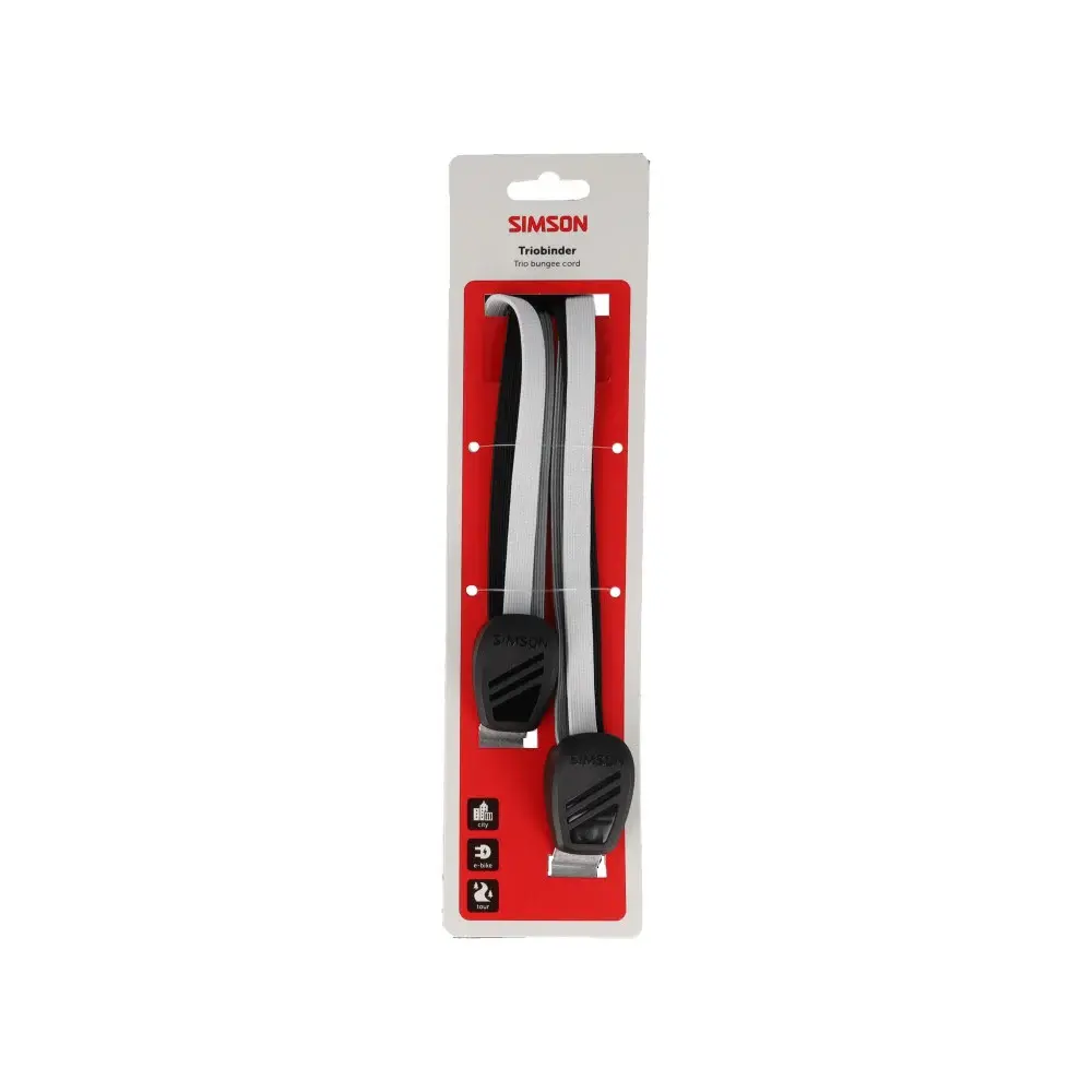 Simson triobinder 60cm zwart/wit/grijs Simson triobinder 60cm zwart/wit/grijs