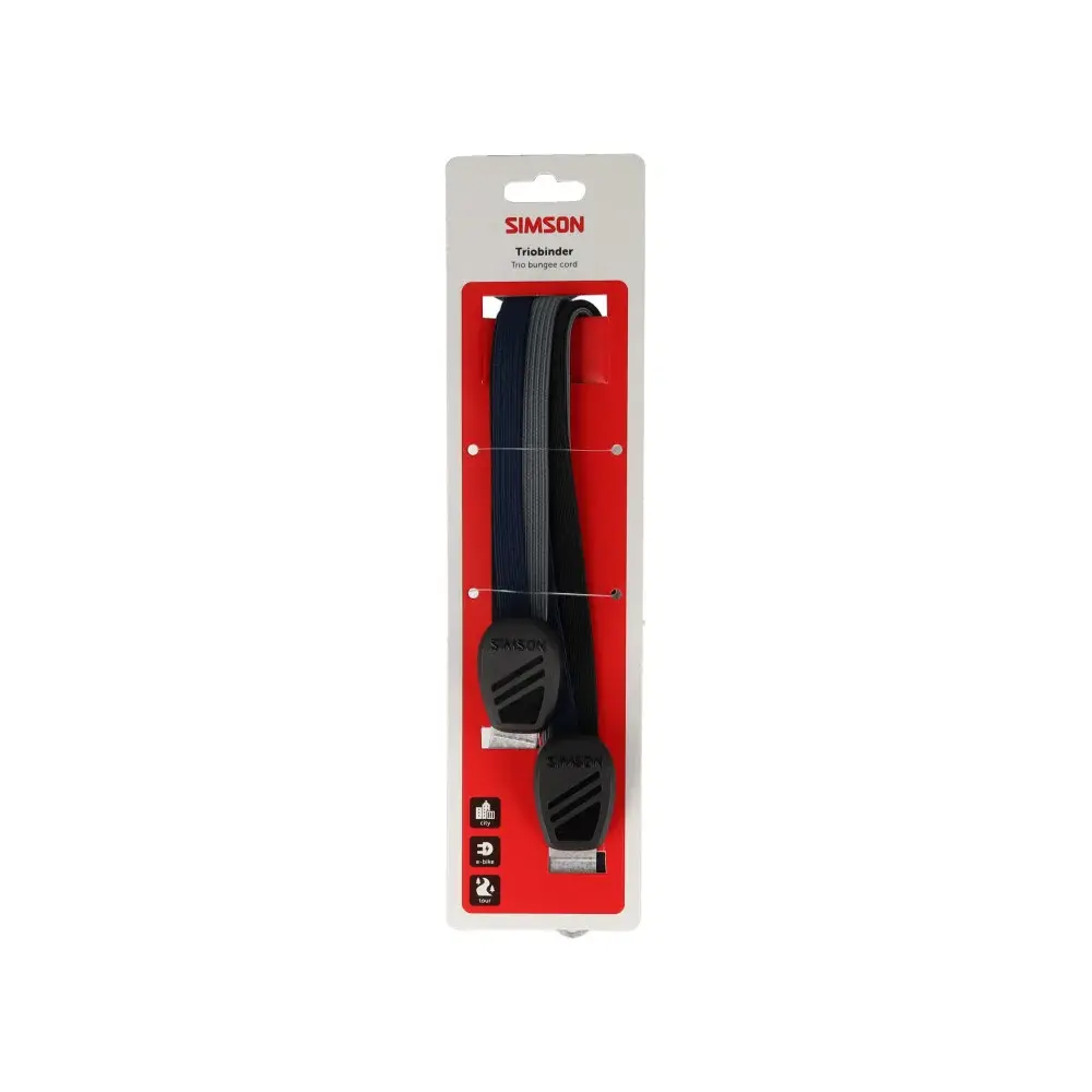 Simson triobinder 71cm zwart/blauw/antraciet Simson triobinder 71cm zwart/blauw/antraciet