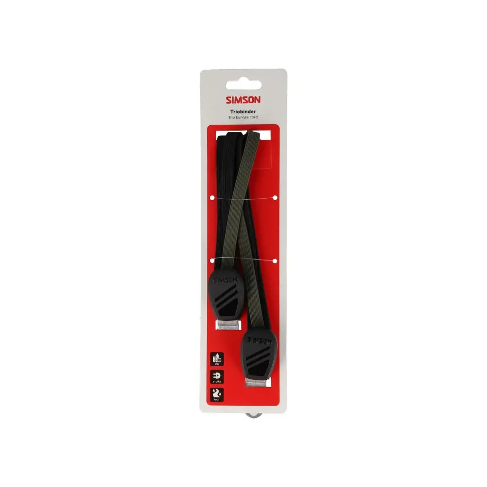 Simson triobinder 71cm zwart/groen Simson triobinder 71cm zwart/groen