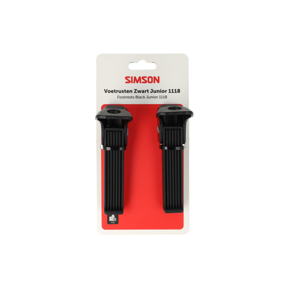 Simson voetsteun set 1118 op as zwart Simson voetsteun set 1118 op as zwart