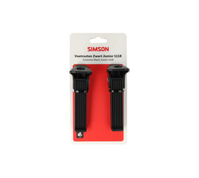 Simson voetsteun set 1118 op as zwart Simson voetsteun set 1118 op as zwart