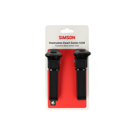 Simson voetsteun set 1118 op as zwart Simson voetsteun set 1118 op as zwart