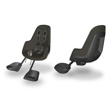 Bobike Mini One Urban Black Voorstoeltje met Ahead Montageblok