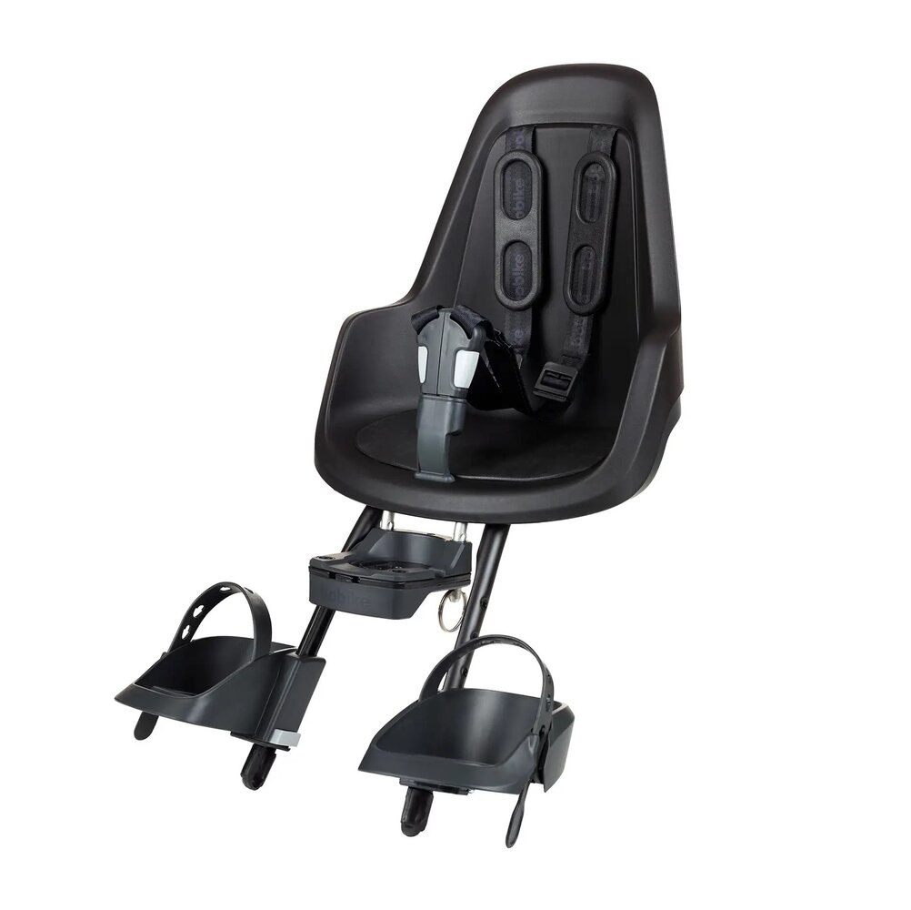 Bobike Mini One Urban Black Voorstoeltje met Ahead Montageblok