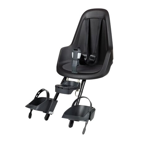 Bobike Mini Go Urban Black Voorstoeltje met Ahead Montageblok