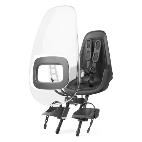 Bobike Mini One Urban Black Voorstoeltje plus Windscherm Bobike Mini One Urban Black Voorstoeltje plus Windscherm