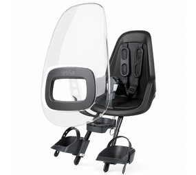 Bobike Mini One Urban Black Voorstoeltje Ahead plus Windscherm Bobike Mini One Urban Black Voorstoeltje Ahead plus Windscherm