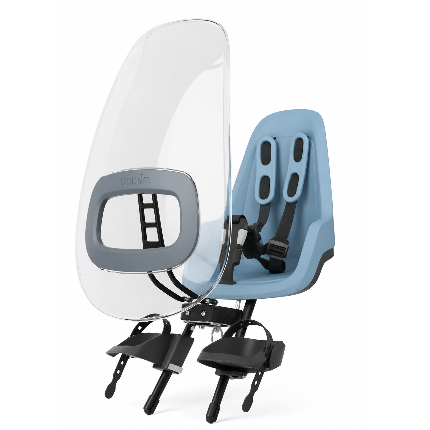 Bobike Mini One Citadel Blue Voorstoeltje plus Windscherm
