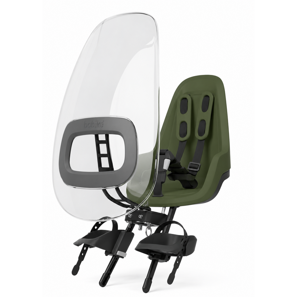 Bobike Mini One Olive Green Voorstoeltje plus Windscherm Bobike Mini One Olive Green Voorstoeltje plus Windscherm