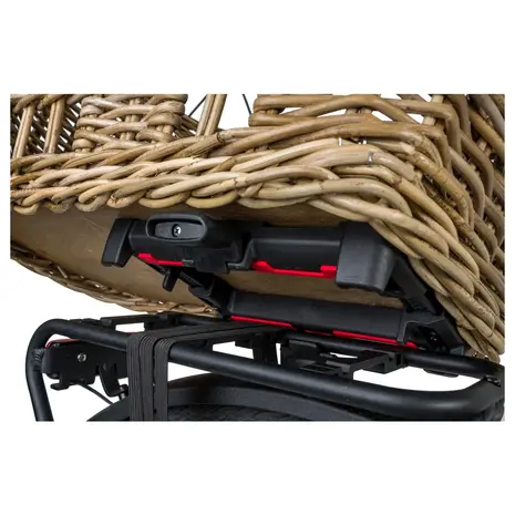 Fast Rider Hondenfietsmand Jale Rotan 57 Liter KLICKfix UniKlip Naturel
