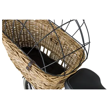 Fast Rider Hondenfietsmand Jale Rotan 57 Liter KLICKfix UniKlip Naturel