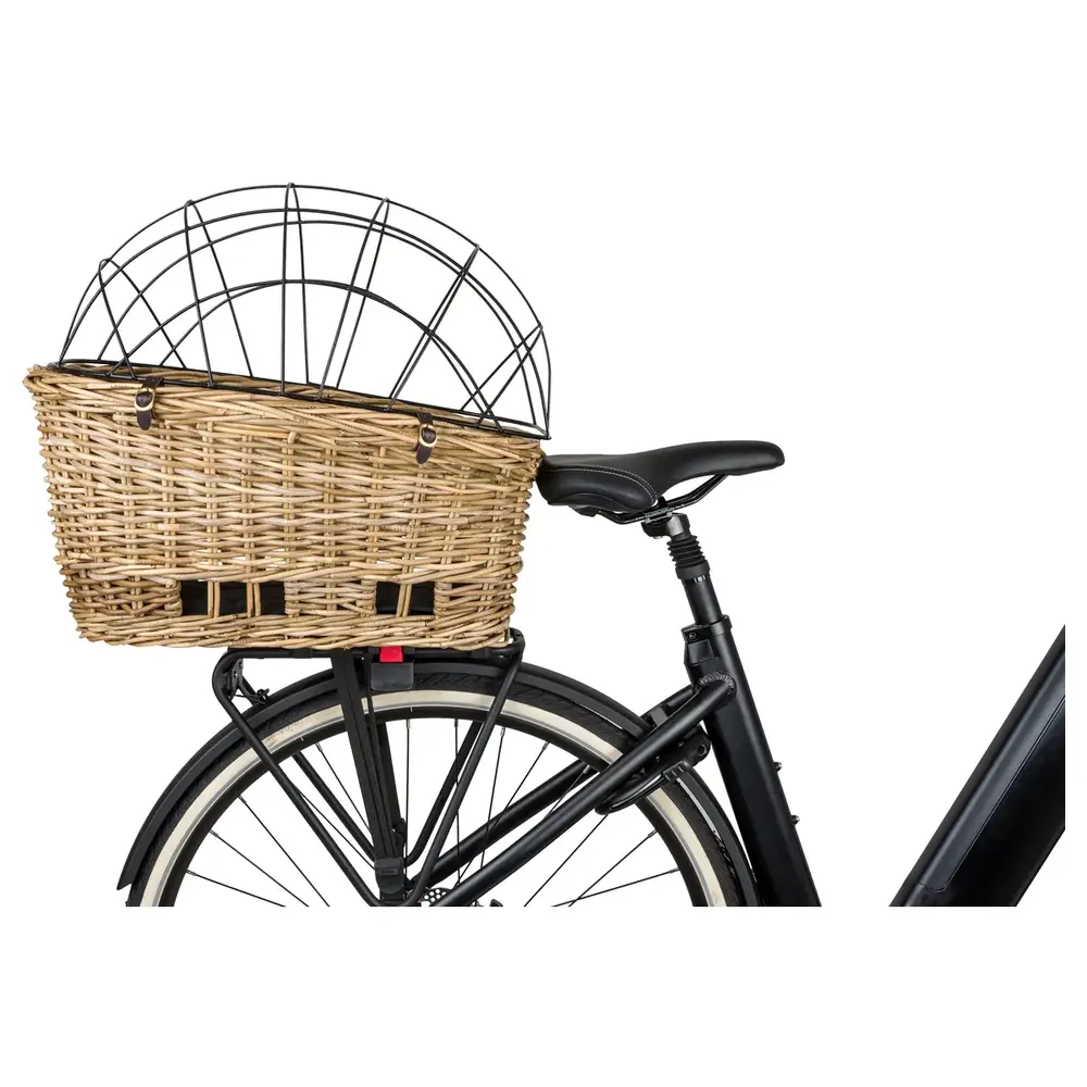 Fast Rider Hondenfietsmand Jale Rotan 57 Liter KLICKfix UniKlip Naturel