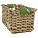 Wicked Rieten Fietsmand M Olive Solid grijs Wicked Rieten Fietsmand M Olive Solid grijs
