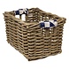 Wicked Rieten Fietsmand M Navy Checker grijs Wicked Rieten Fietsmand M Navy Checker grijs