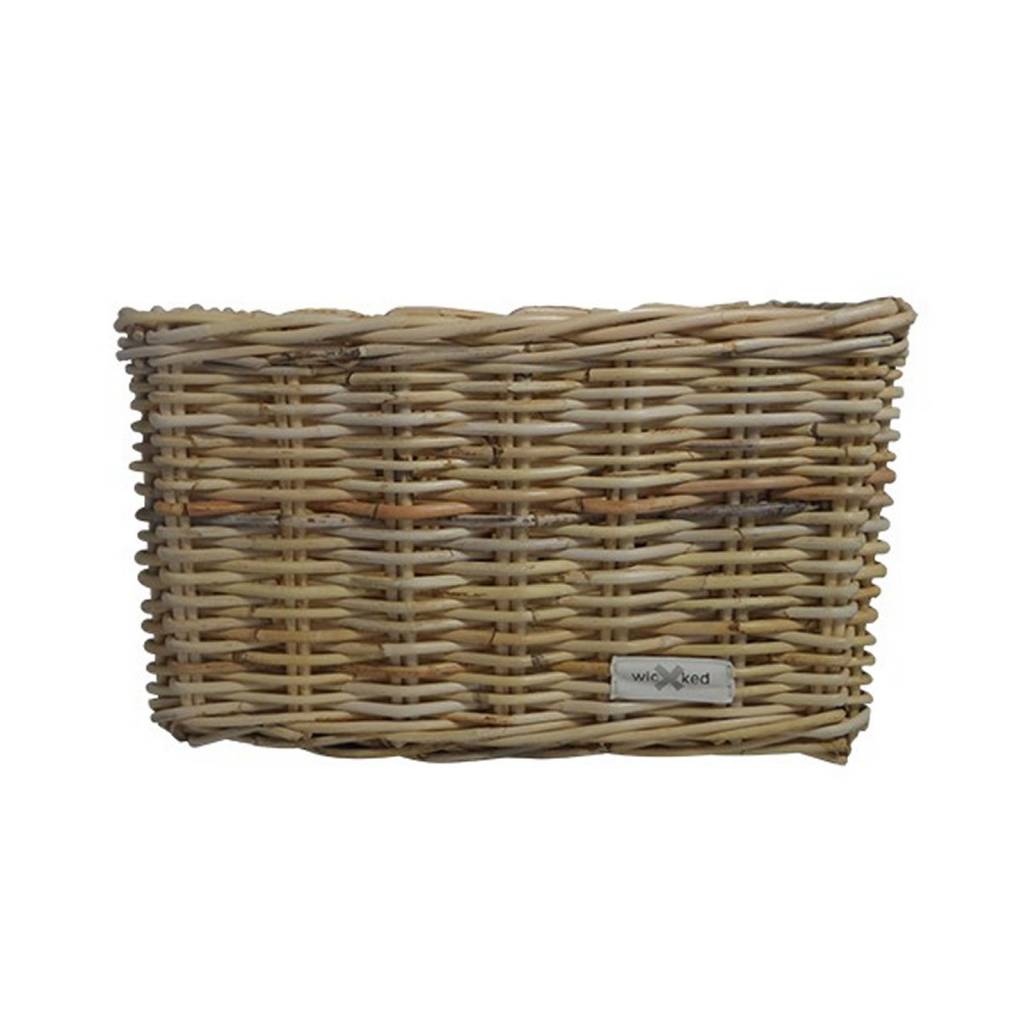 Rieten Fietsmand L Stars Original naturel