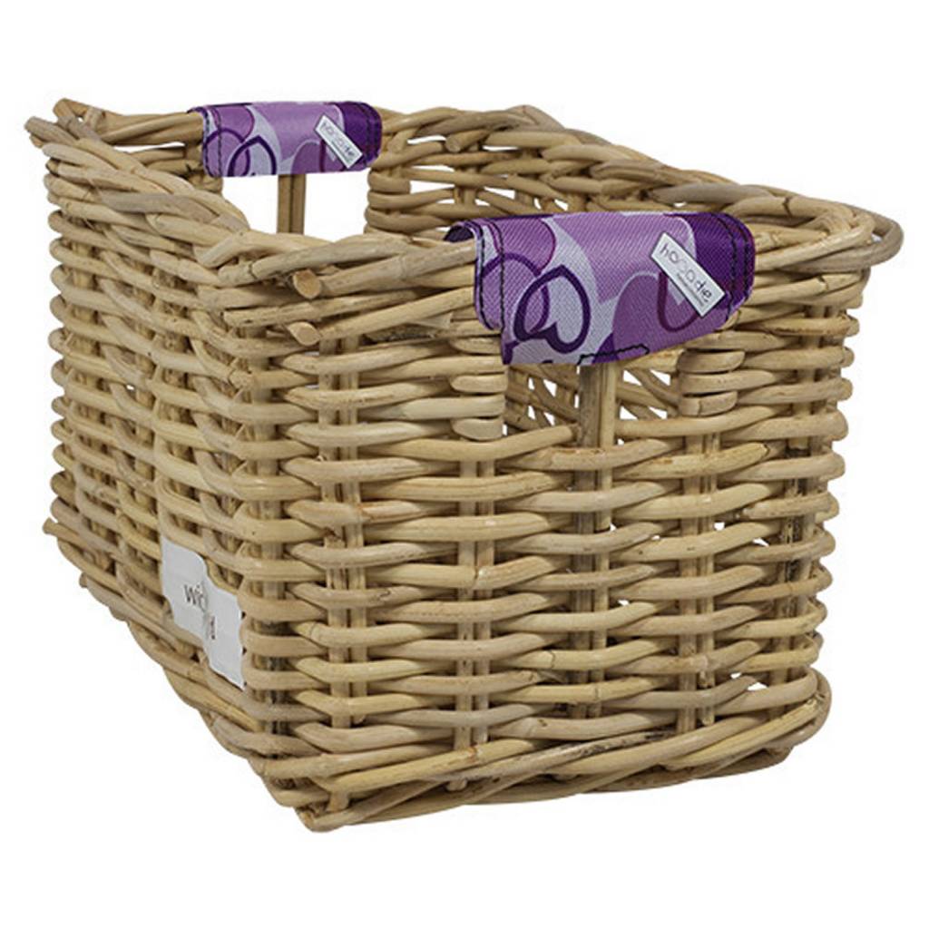 Rieten Fietsmand L Love 11 naturel