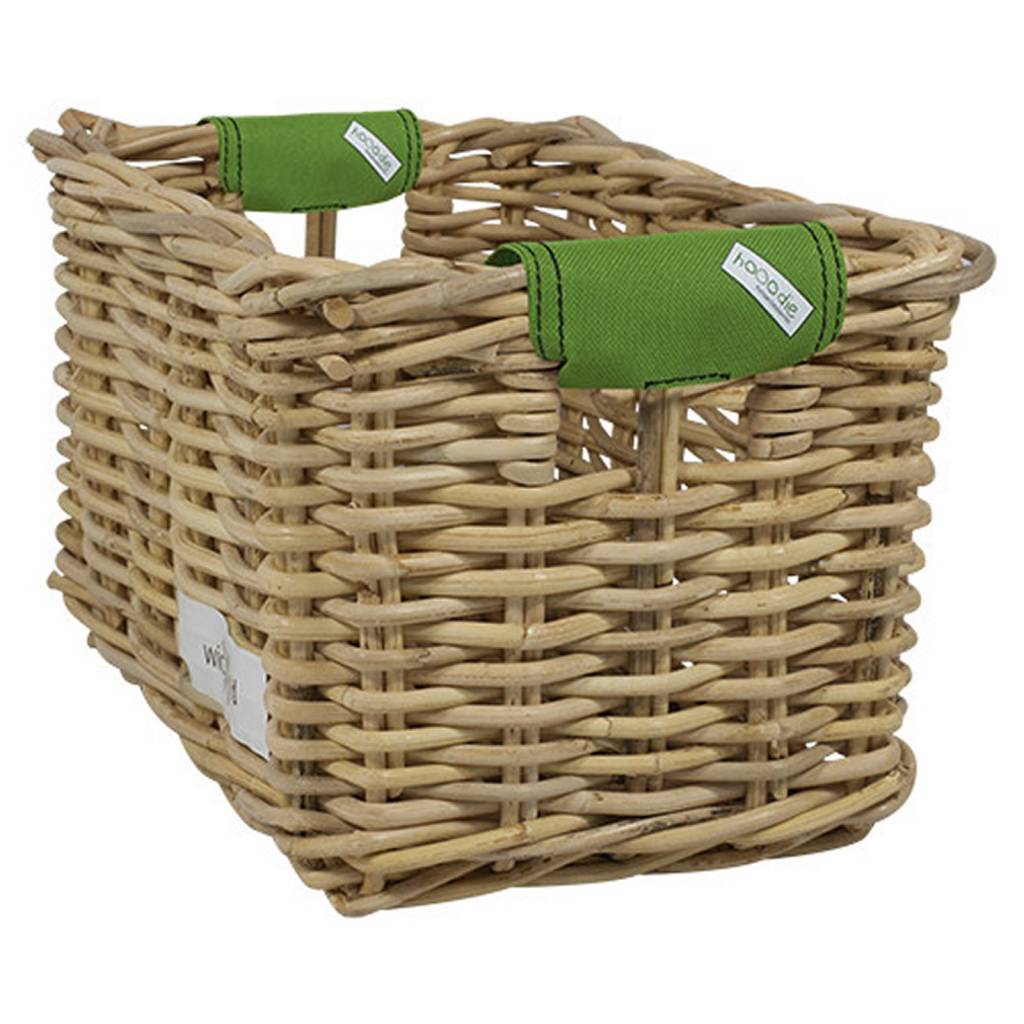 Rieten Fietsmand L Olive Solid naturel