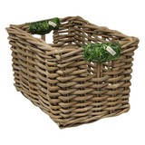 Wicked Rieten Fietsmand XL Grass grijs Wicked Rieten Fietsmand XL Grass grijs