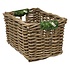 Rieten Fietsmand XL Grass grijs Rieten Fietsmand XL Grass grijs