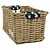 Rieten Fietsmand XL Stars Original grijs