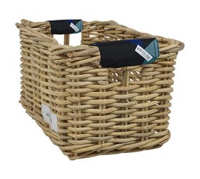 Wicked Rieten Fietsmand XL Colored Triangles naturel Wicked Rieten Fietsmand XL Colored Triangles naturel