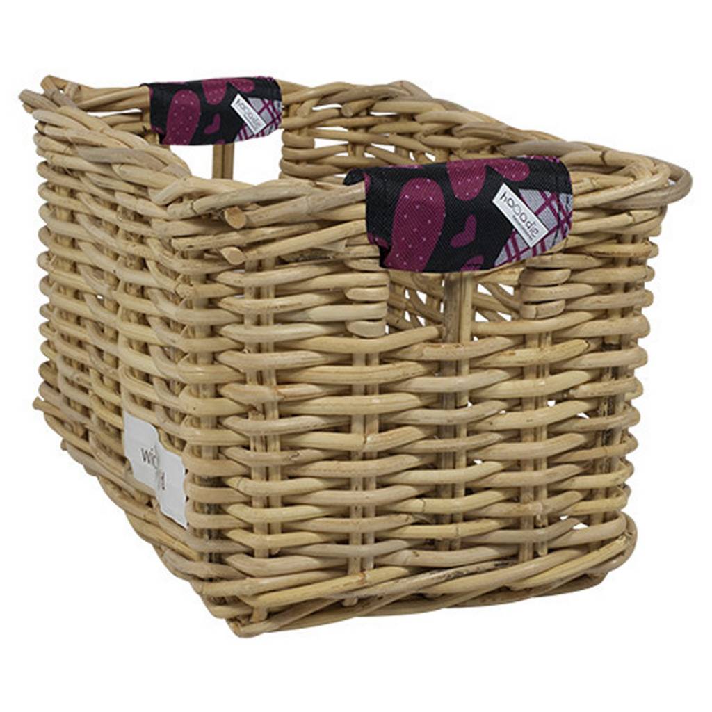 Wicked Rieten Fietsmand L Love 5 naturel - Fiets-stoeltje.nl