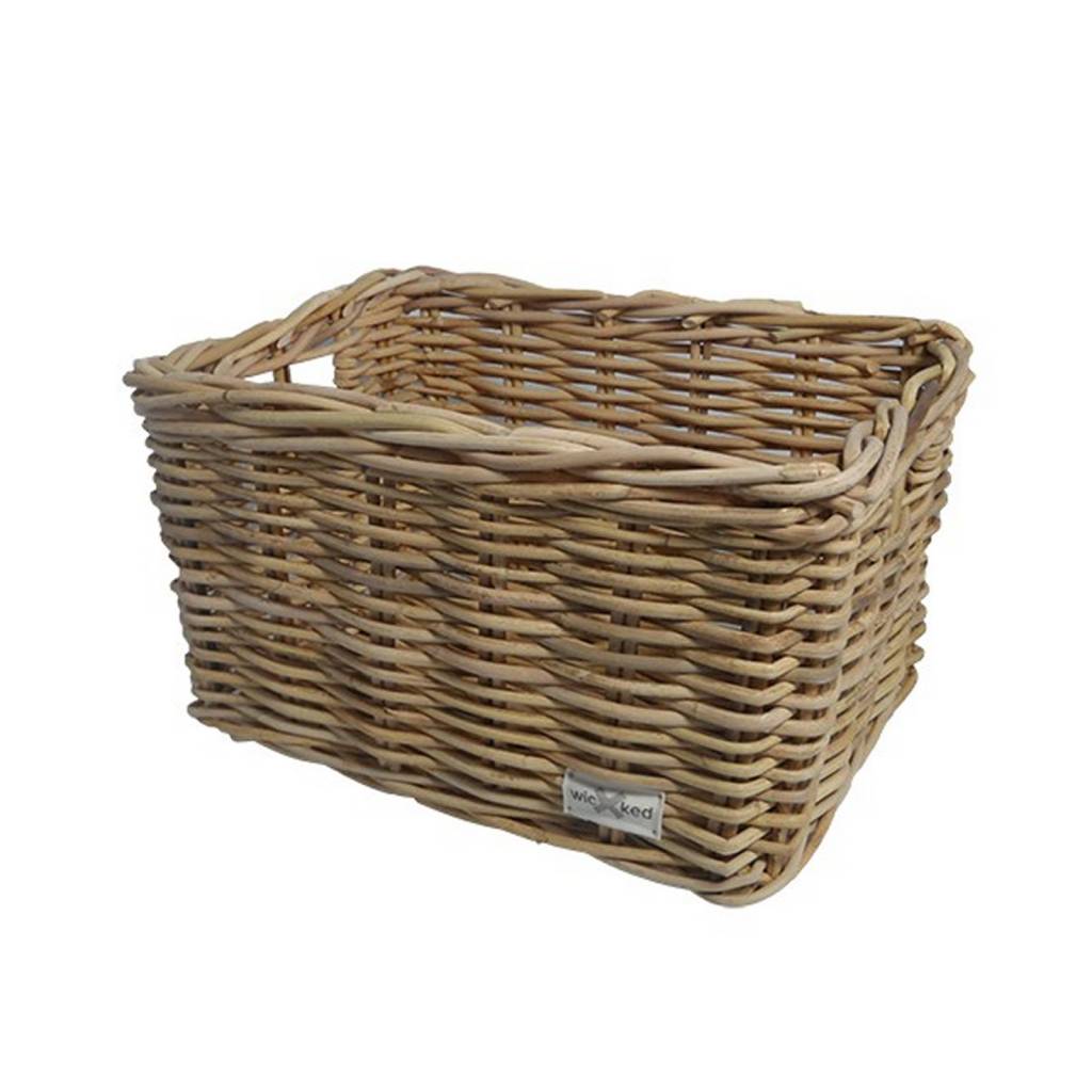Rieten Fietsmand XL Panthar naturel