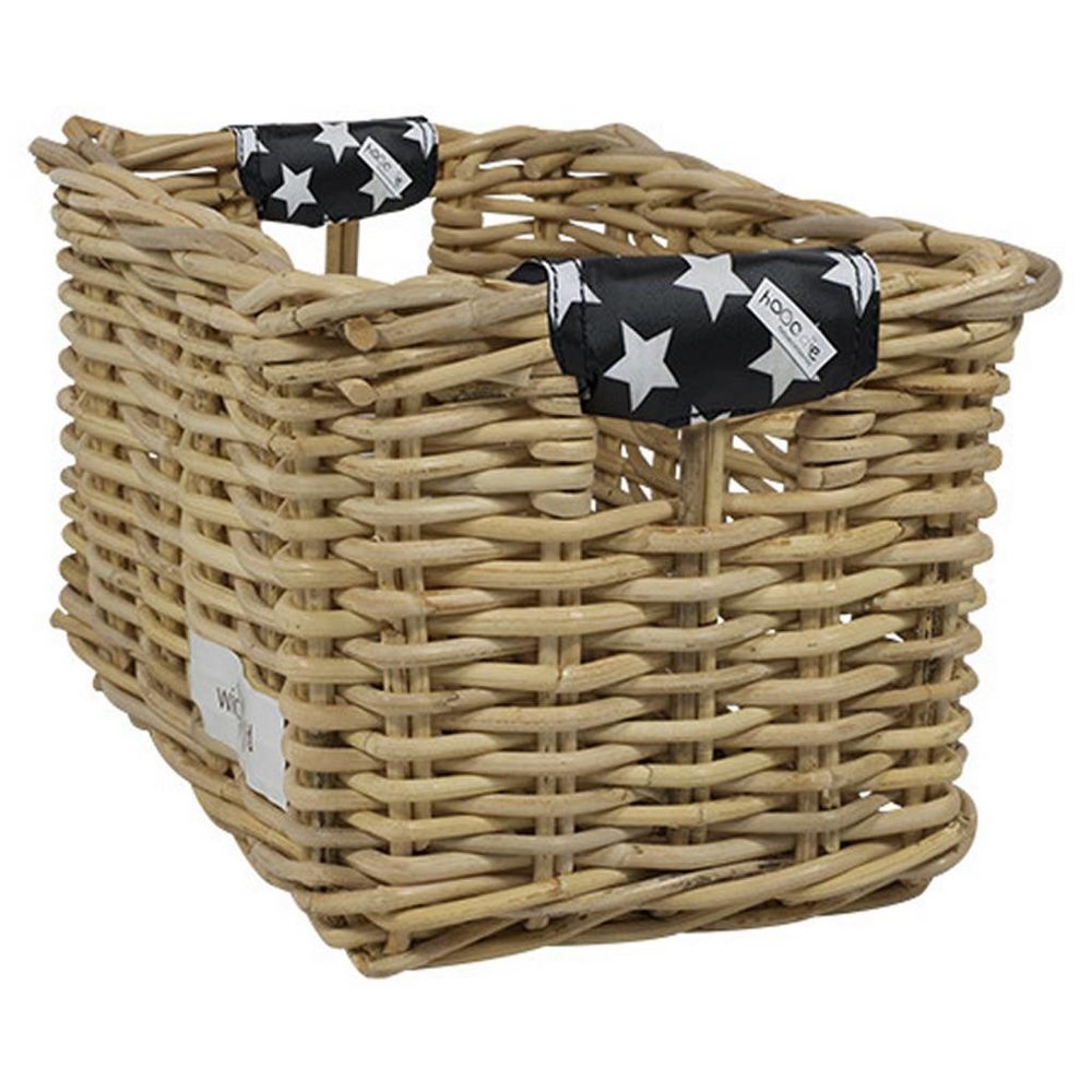 Wicked Rieten Fietsmand XL Stars Original naturel Wicked Rieten Fietsmand XL Stars Original naturel