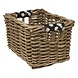 Wicked Rieten Fietsmand L White Small Dots naturel Wicked Rieten Fietsmand L White Small Dots naturel