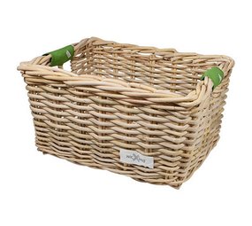 Wicked Rieten Fietsmand L Olive Solid grijs Wicked Rieten Fietsmand L Olive Solid grijs
