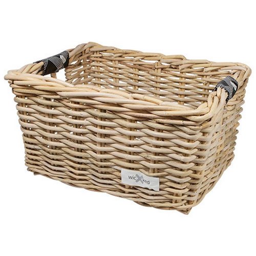 Wicked Rieten Fietsmand M Black Diamonds naturel Wicked Rieten Fietsmand M Black Diamonds naturel