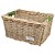 Rieten Fietsmand L Olive Solid naturel