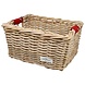 Wicked Rieten Fietsmand M Bright Red Solid naturel Wicked Rieten Fietsmand M Bright Red Solid naturel