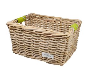 Wicked Rieten Fietsmand L Lime Solid naturel