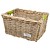 Rieten Fietsmand L Lime Solid naturel