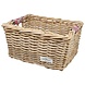 Wicked Rieten Fietsmand M Pink Checker naturel Wicked Rieten Fietsmand M Pink Checker naturel