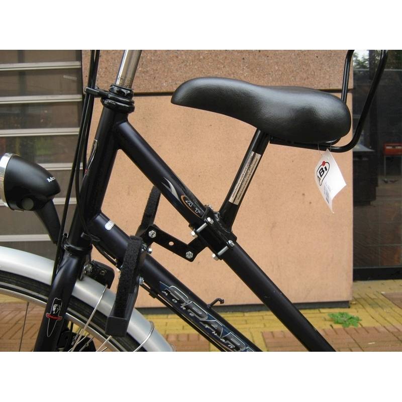 Zadel op Stang voor een Damesfiets met dubbel frame (Buiszadel)