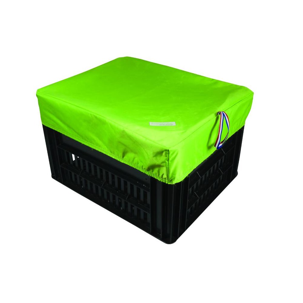 Hooodie Fietskrat Hoes Kratcover Medium Lime Hooodie Fietskrat Hoes Kratcover Medium Lime