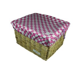 Hooodie FietskratHoes Large Pink Checkers