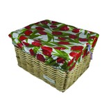 Hooodie Fietskrat Hoes Large Tulips Red